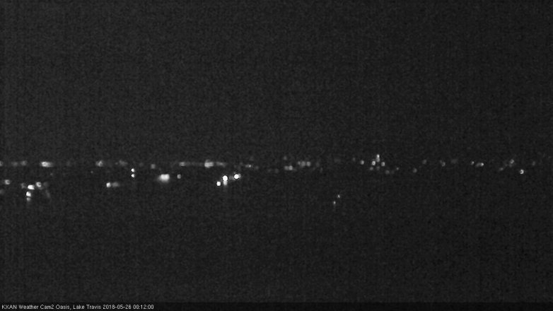 Lake Travis webcam, May 25, 2018 11:15 PM CT
