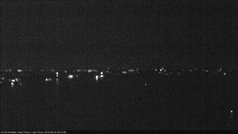 Lake Travis webcam, May 25, 2018 11:25 PM CT