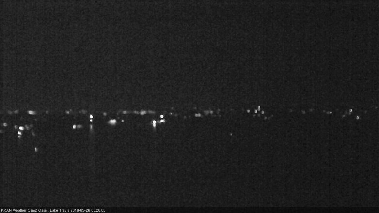 Lake Travis webcam, May 25, 2018 11:30 PM CT