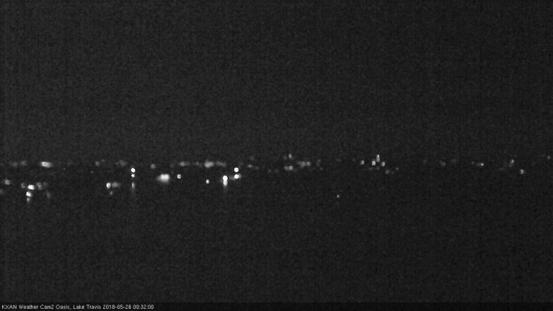 Lake Travis webcam, May 25, 2018 11:35 PM CT