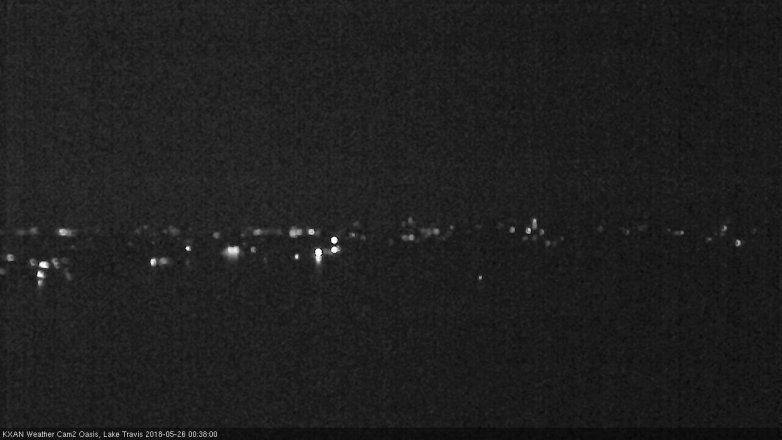 Lake Travis webcam, May 25, 2018 11:40 PM CT