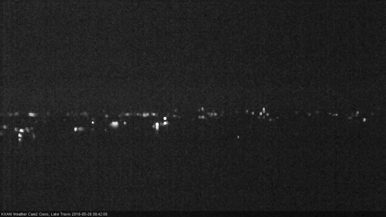 Lake Travis webcam, May 25, 2018 11:45 PM CT