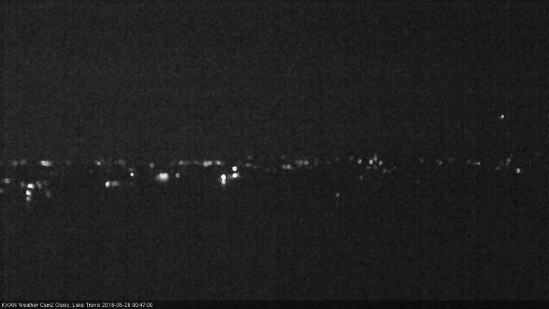 Lake Travis webcam, May 25, 2018 11:50 PM CT