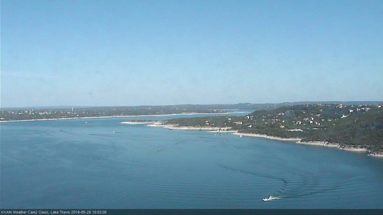 Lake Travis webcam, May 26, 2018 9:05 AM CT