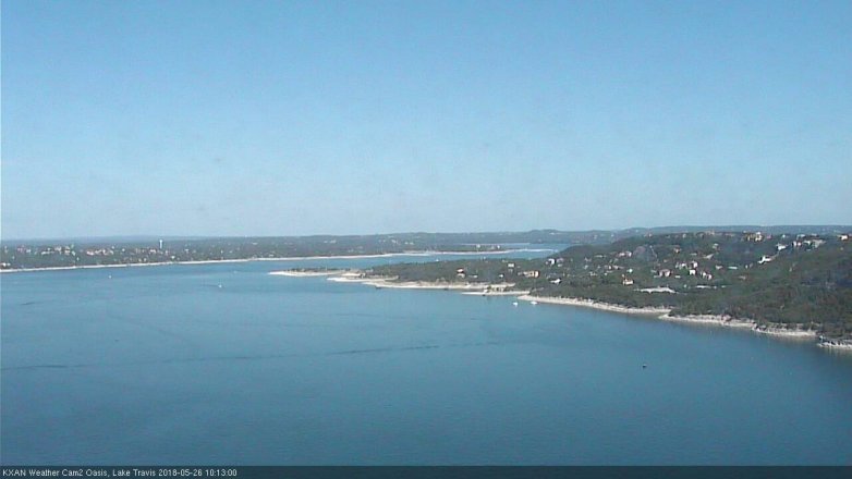Lake Travis webcam, May 26, 2018 9:15 AM CT