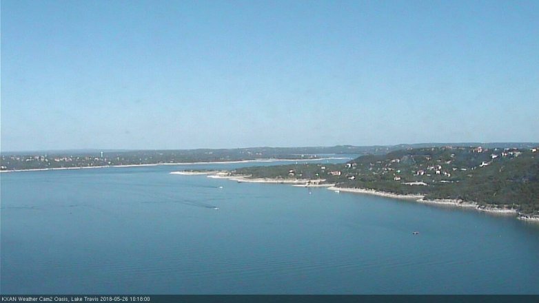 Lake Travis webcam, May 26, 2018 9:20 AM CT