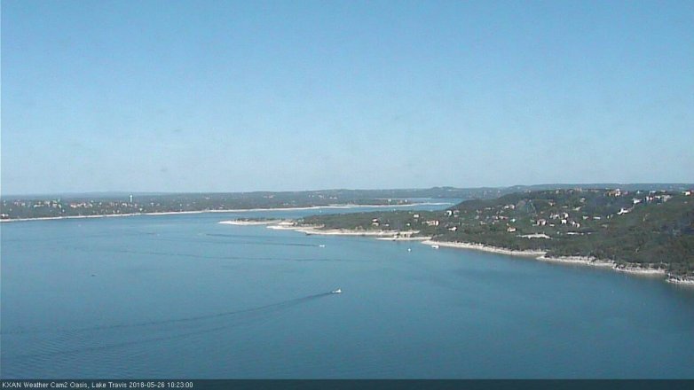Lake Travis webcam, May 26, 2018 9:25 AM CT