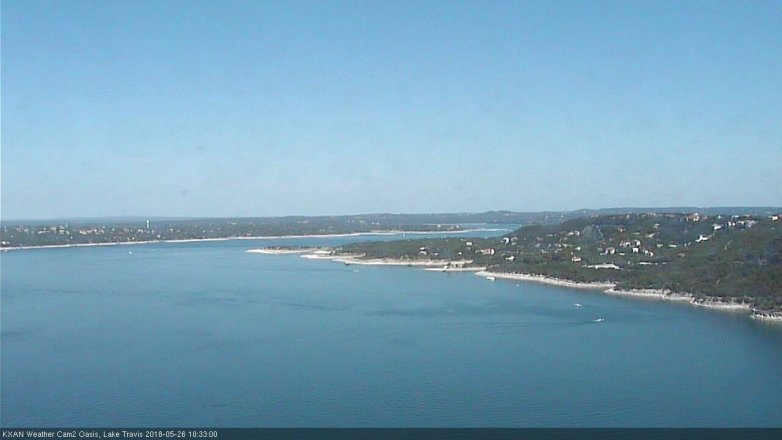 Lake Travis webcam, May 26, 2018 9:35 AM CT