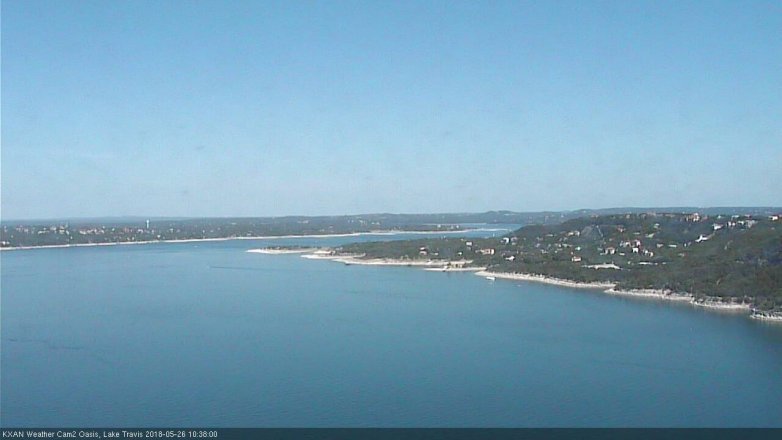 Lake Travis webcam, May 26, 2018 9:40 AM CT