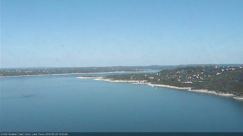 Lake Travis webcam, May 26, 2018 9:45 AM CT
