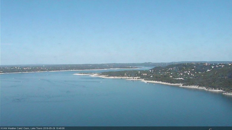 Lake Travis webcam, May 26, 2018 9:50 AM CT