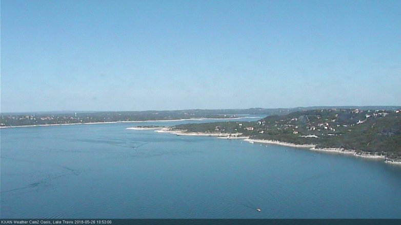 Lake Travis webcam, May 26, 2018 9:55 AM CT