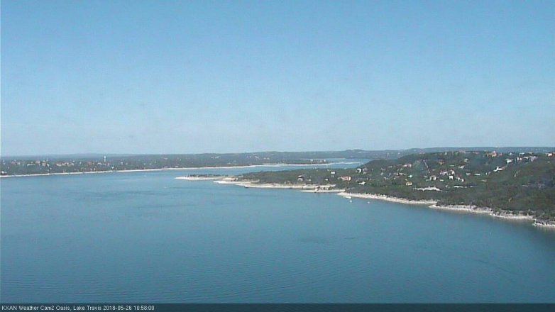 Lake Travis webcam, May 26, 2018 10:00 AM CT