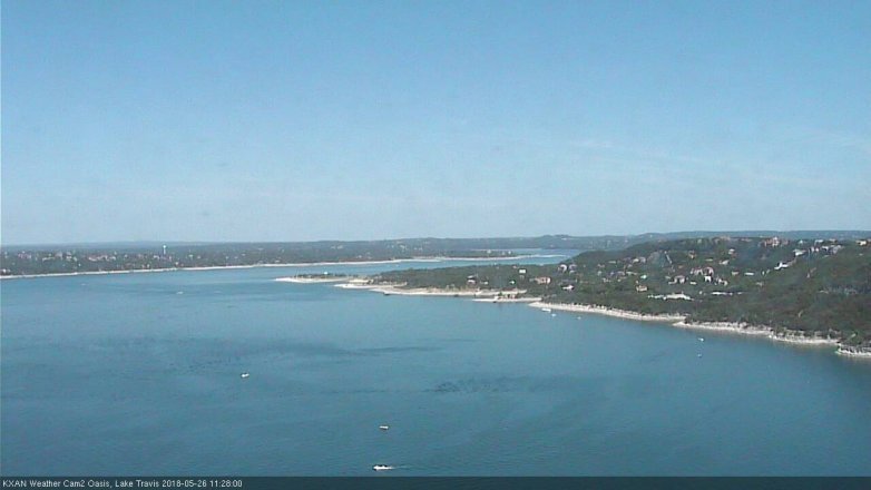 Lake Travis webcam, May 26, 2018 10:30 AM CT