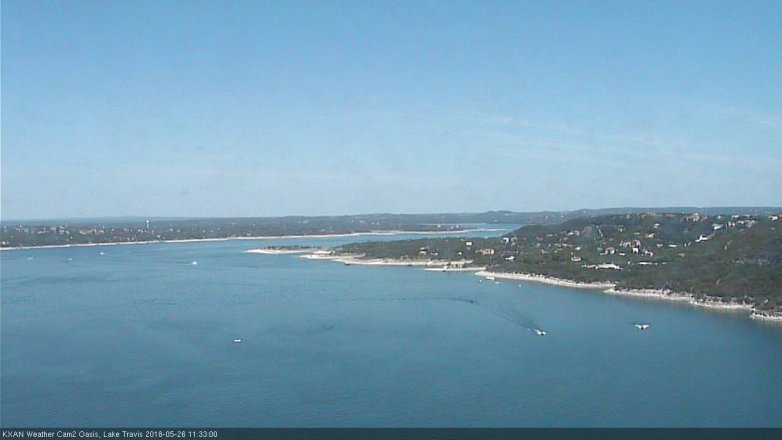 Lake Travis webcam, May 26, 2018 10:35 AM CT