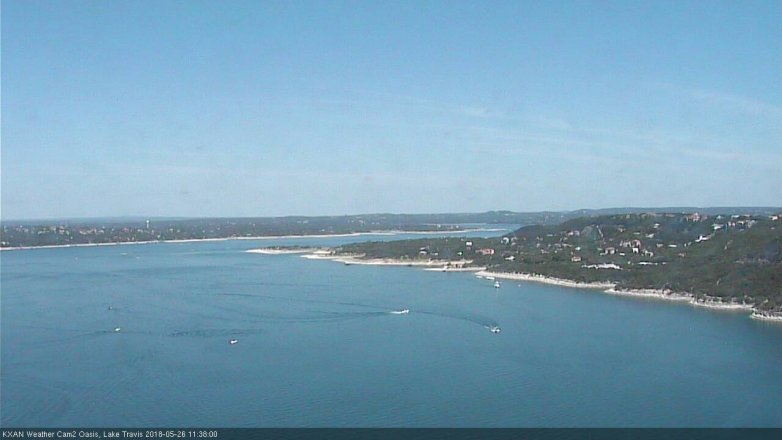 Lake Travis webcam, May 26, 2018 10:40 AM CT