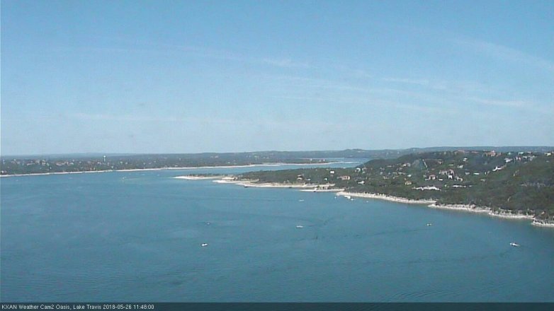Lake Travis webcam, May 26, 2018 10:50 AM CT