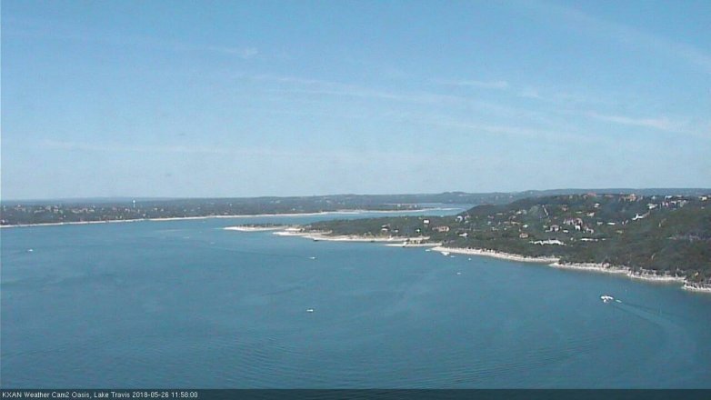Lake Travis webcam, May 26, 2018 11:00 AM CT