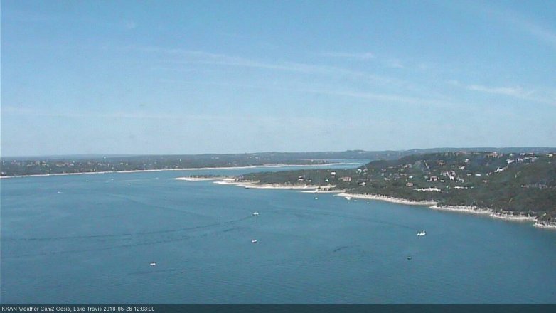 Lake Travis webcam, May 26, 2018 11:05 AM CT