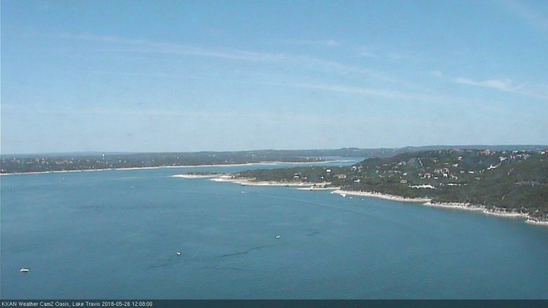 Lake Travis webcam, May 26, 2018 11:10 AM CT