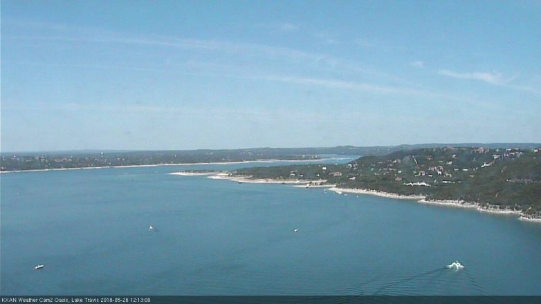 Lake Travis webcam, May 26, 2018 11:15 AM CT
