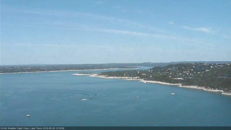 Lake Travis webcam, May 26, 2018 11:20 AM CT