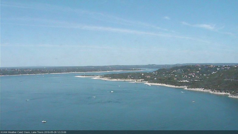 Lake Travis webcam, May 26, 2018 11:25 AM CT
