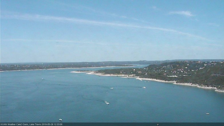 Lake Travis webcam, May 26, 2018 11:35 AM CT