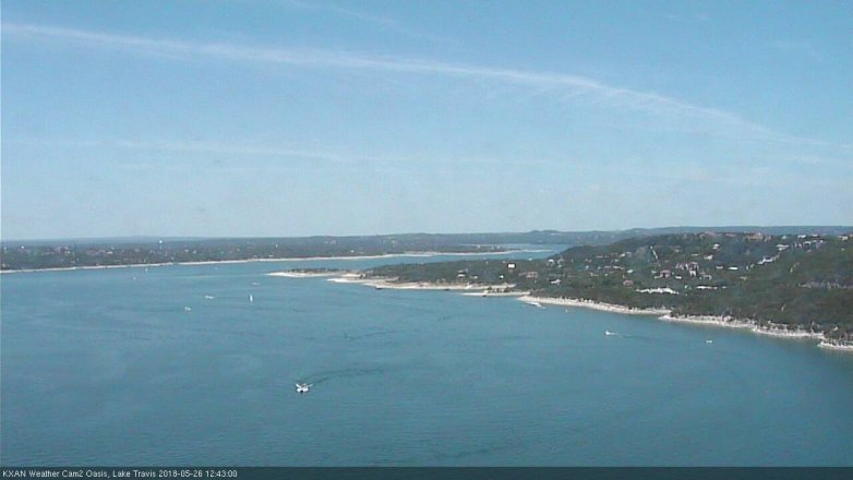 Lake Travis webcam, May 26, 2018 11:45 AM CT