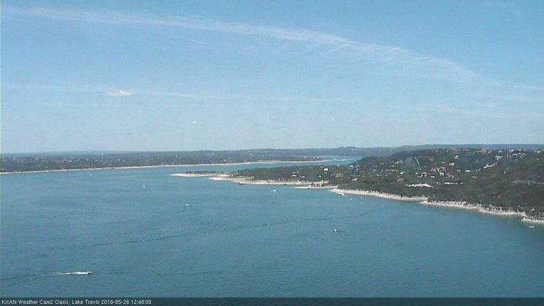 Lake Travis webcam, May 26, 2018 11:50 AM CT