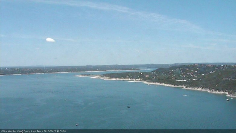 Lake Travis webcam, May 26, 2018 11:55 AM CT