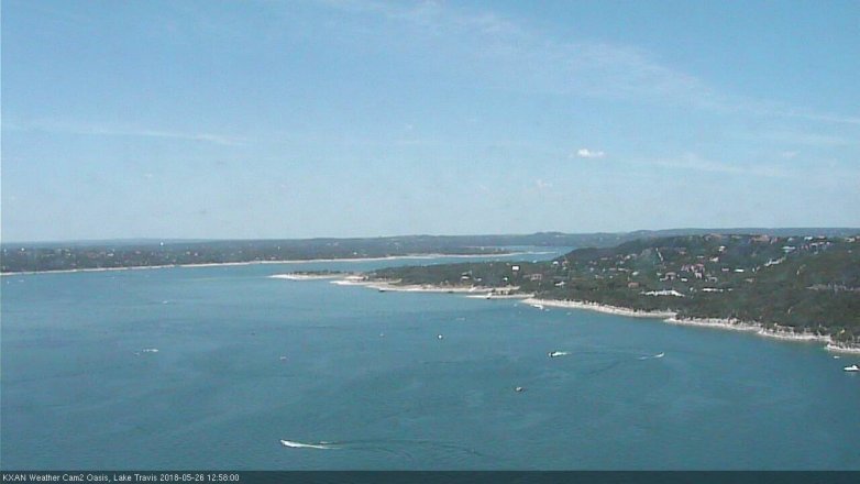 Lake Travis webcam, May 26, 2018 12:00 PM CT