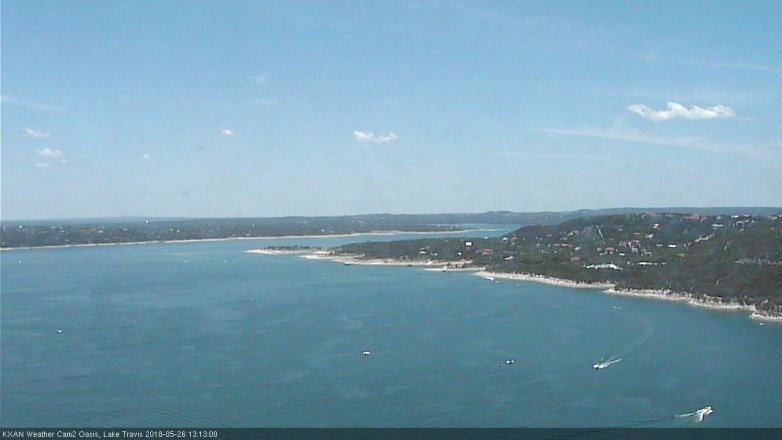 Lake Travis webcam, May 26, 2018 12:15 PM CT