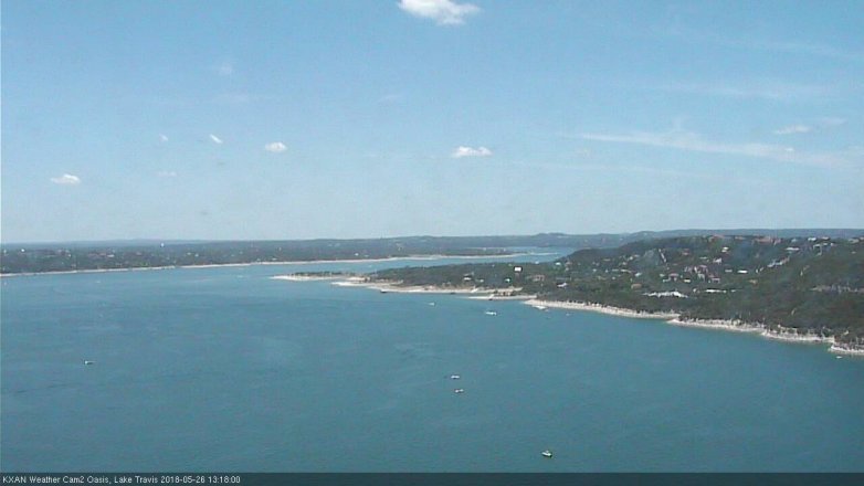 Lake Travis webcam, May 26, 2018 12:20 PM CT