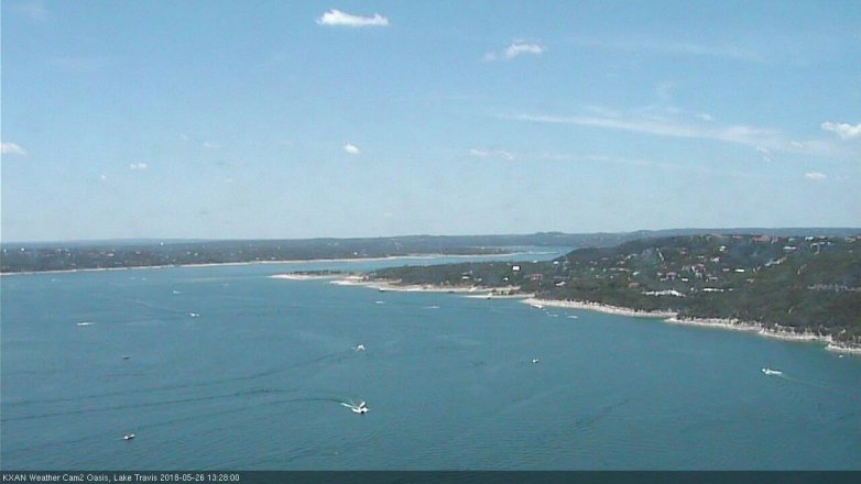 Lake Travis webcam, May 26, 2018 12:30 PM CT
