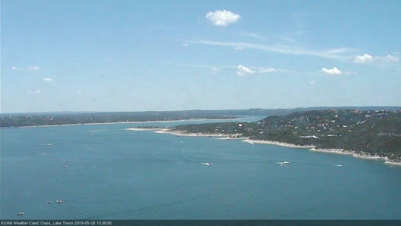 Lake Travis webcam, May 26, 2018 12:40 PM CT