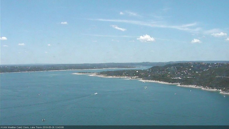 Lake Travis webcam, May 26, 2018 12:45 PM CT