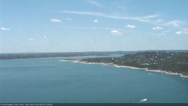 Lake Travis webcam, May 26, 2018 12:50 PM CT
