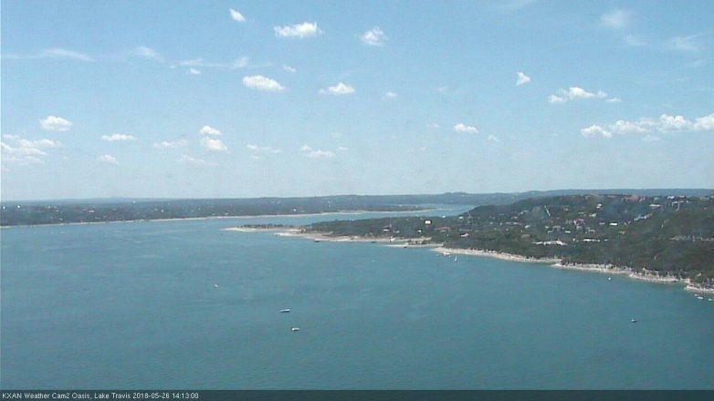 Lake Travis webcam, May 26, 2018 1:15 PM CT