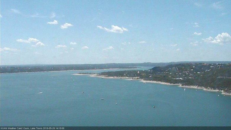 Lake Travis webcam, May 26, 2018 1:20 PM CT