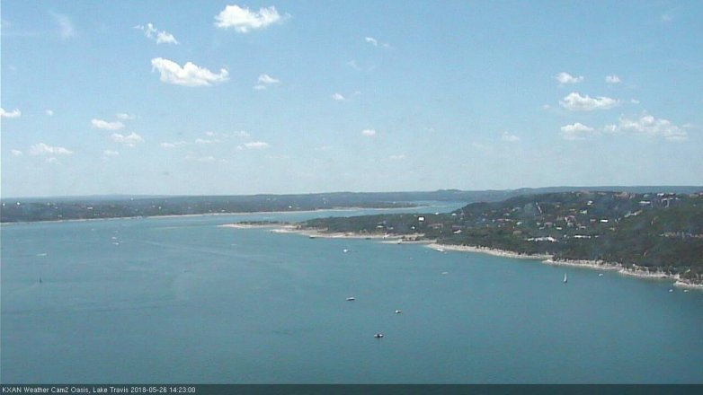 Lake Travis webcam, May 26, 2018 1:25 PM CT