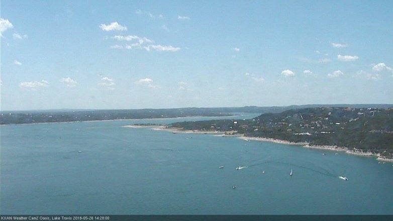 Lake Travis webcam, May 26, 2018 1:30 PM CT