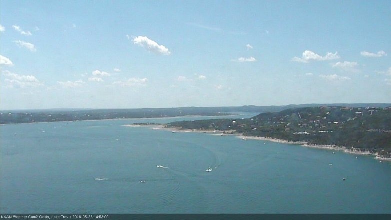 Lake Travis webcam, May 26, 2018 1:55 PM CT