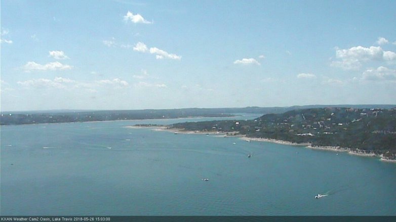 Lake Travis webcam, May 26, 2018 2:05 PM CT