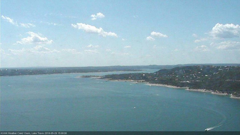 Lake Travis webcam, May 26, 2018 2:10 PM CT