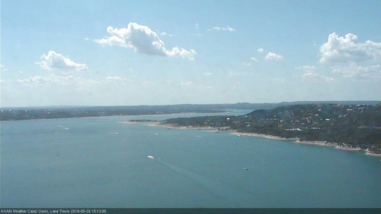 Lake Travis webcam, May 26, 2018 2:15 PM CT