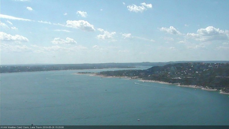 Lake Travis webcam, May 26, 2018 2:30 PM CT