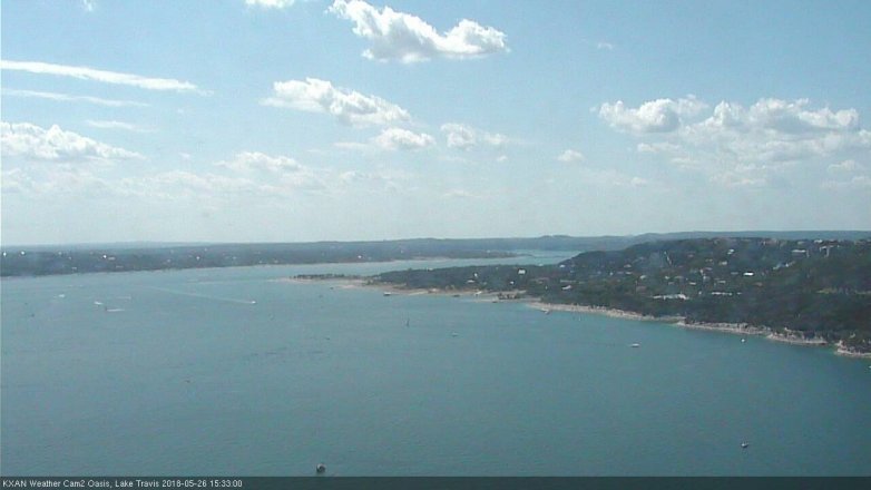 Lake Travis webcam, May 26, 2018 2:35 PM CT