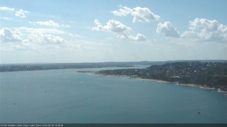 Lake Travis webcam, May 26, 2018 2:50 PM CT
