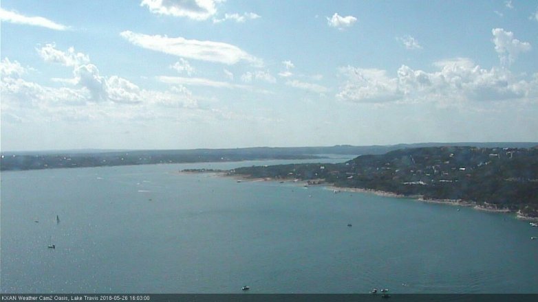 Lake Travis webcam, May 26, 2018 3:05 PM CT